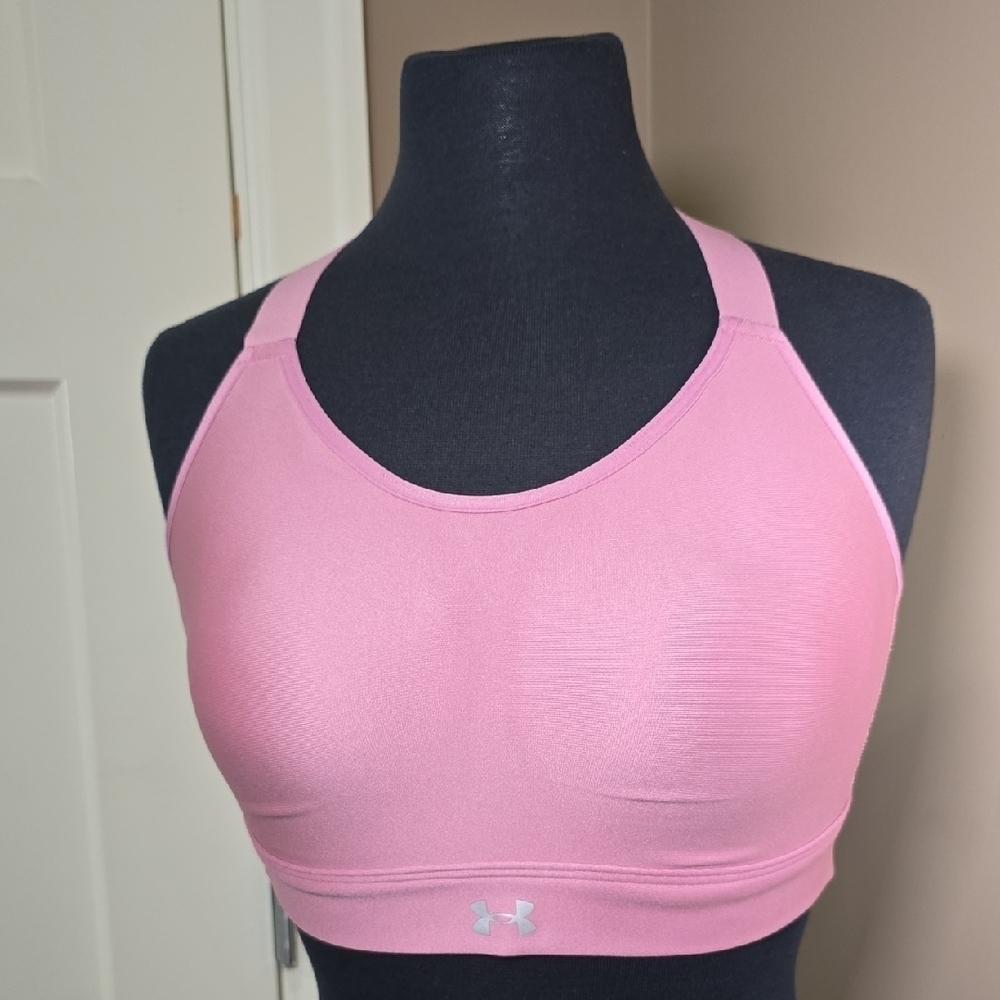 Under Armour Pink Racerback Sports Bra
